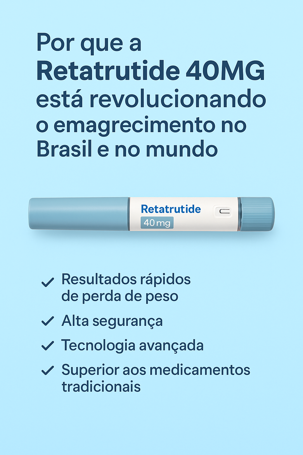 Por que a Retatrutide 40MG está revolucionando o emagrecimento no Brasil e no mundo